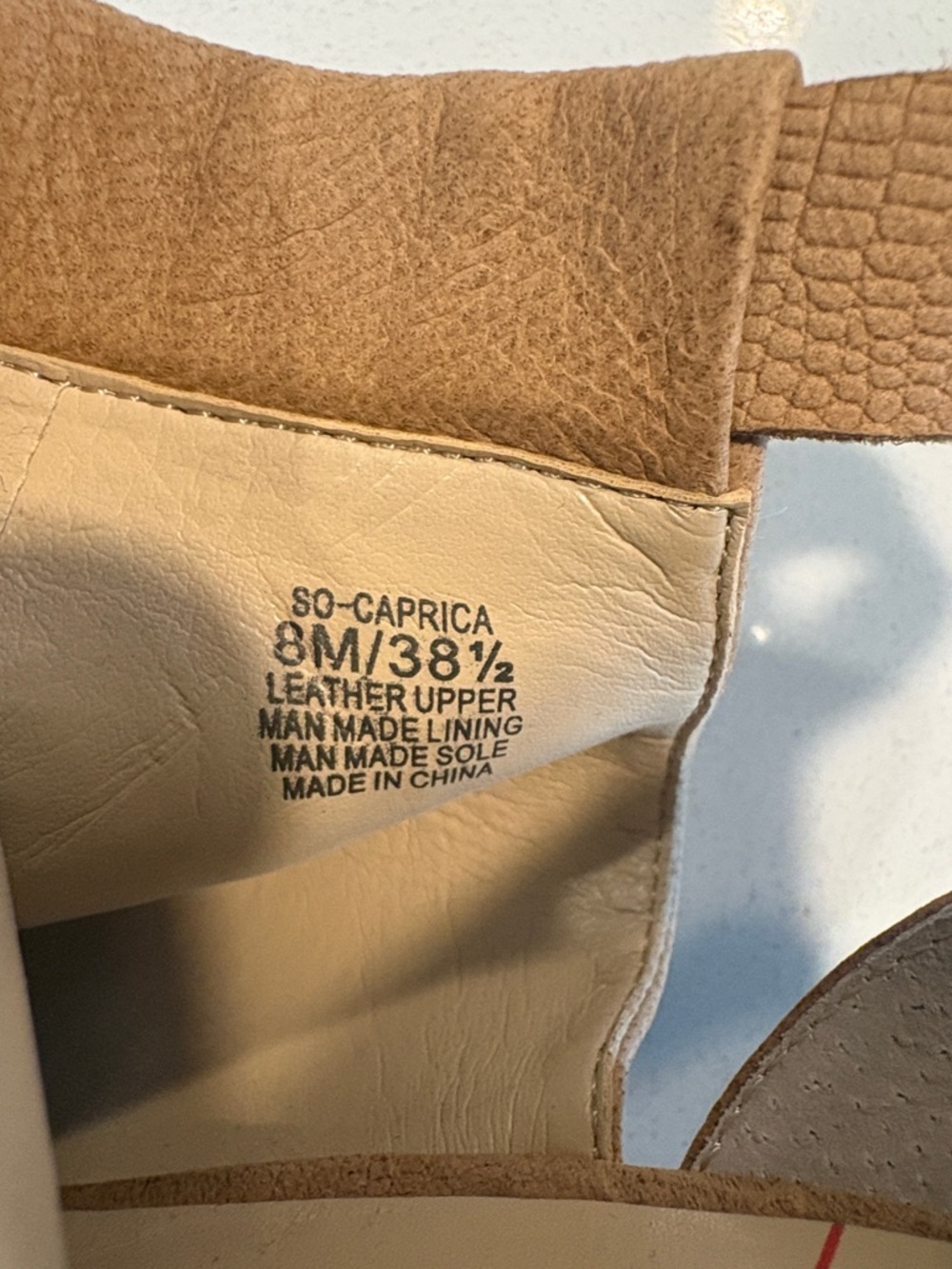 Sole Society Tan Open-Toe Leather Ankle-Strap Mules - Picture 14 of 17